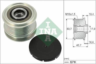 Ģeneratora brīvgaitas mehānisms Schaeffler INA 535 0328 10 1