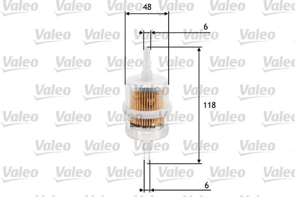 Degvielas filtrs VALEO 587005 1