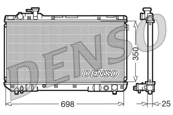 Radiators, Motora dzesēšanas sistēma DENSO DRM50020 1