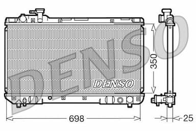 Radiators, Motora dzesēšanas sistēma DENSO DRM50020 1