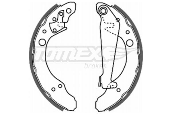 Bremžu loku komplekts TOMEX Brakes TX 20-24 1