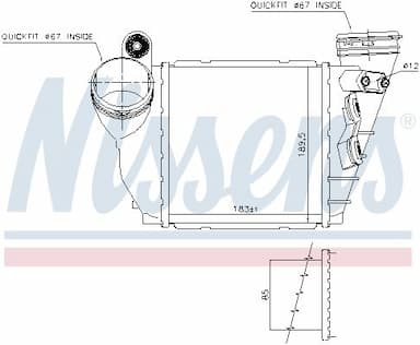 Starpdzesētājs NISSENS 96487 5