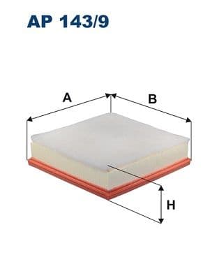 Gaisa filtrs FILTRON AP 143/9 1