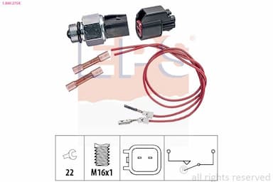 Slēdzis, Atpakaļgaitas signāla lukturis EPS 1.860.275K 1