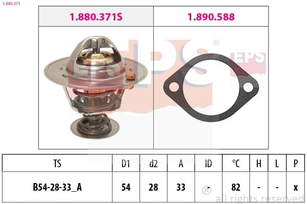 Termostats, Dzesēšanas šķidrums EPS 1.880.371 1