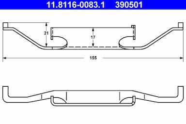 Atspere, Bremžu suports ATE 11.8116-0083.1 1