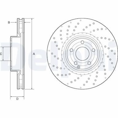 Bremžu diski DELPHI BG9216C 1