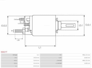 Ievilcējrelejs, Starteris AS-PL SS0177 4