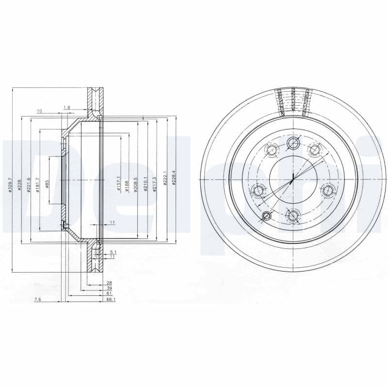 Bremžu diski DELPHI BG3775C 1