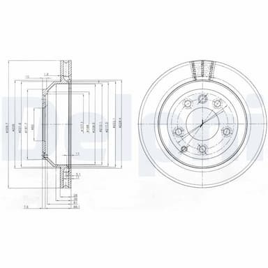 Bremžu diski DELPHI BG3775C 1