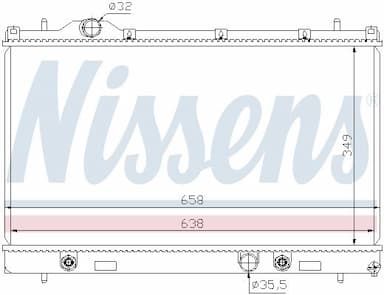 Radiators, Motora dzesēšanas sistēma NISSENS 69209 6