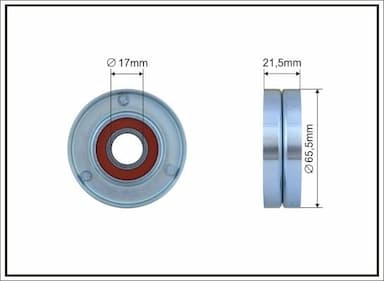 Spriegotājrullītis, Ķīļrievu siksna CAFFARO 304-00 1