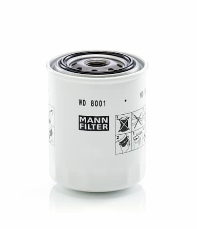 Filtrs, Hidropacēlāja sistēma MANN-FILTER WD 8001 1