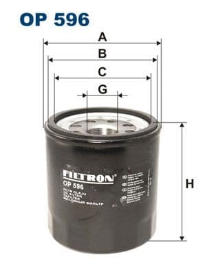 Eļļas filtrs FILTRON OP 596 1