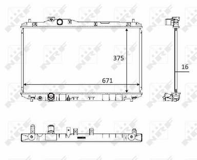 Radiators, Motora dzesēšanas sistēma NRF 58537 1