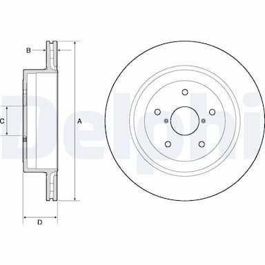 Bremžu diski DELPHI BG4775C 1