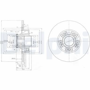 Bremžu diski DELPHI BG9031RS 1