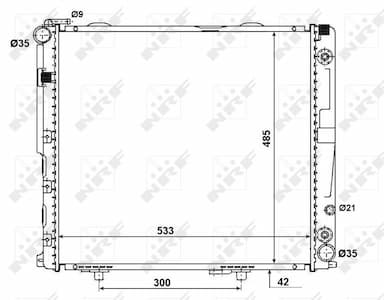 Radiators, Motora dzesēšanas sistēma NRF 58164 4