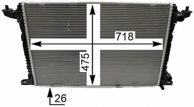 Radiators, Motora dzesēšanas sistēma MAHLE CR 2179 000P 3