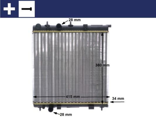 Radiators, Motora dzesēšanas sistēma MAHLE CR 2036 000S 1