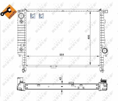 Radiators, Motora dzesēšanas sistēma NRF 507619 4