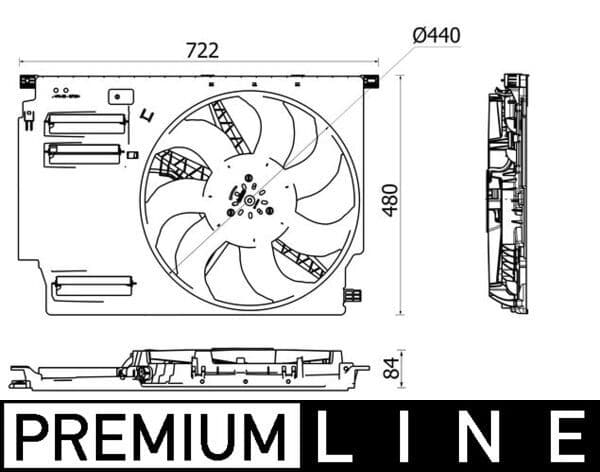 Ventilators, Motora dzesēšanas sistēma MAHLE CFF 532 000P 1