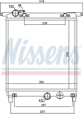 Radiators, Motora dzesēšanas sistēma NISSENS 65300 5