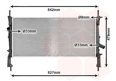 Radiators, Motora dzesēšanas sistēma VAN WEZEL 18002405 1