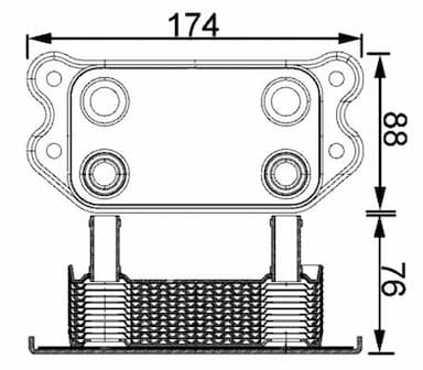 Eļļas radiators, Motoreļļa MAHLE CLC 192 000S 1