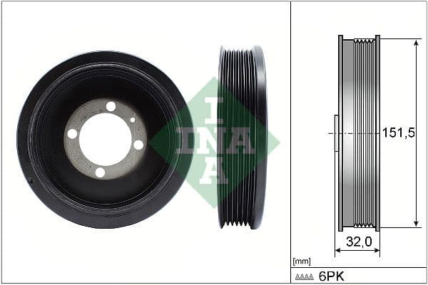 Piedziņas skriemelis, Kloķvārpsta Schaeffler INA 544 0123 10 1