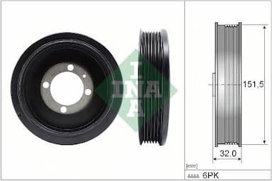 Piedziņas skriemelis, Kloķvārpsta Schaeffler INA 544 0123 10 1