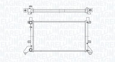 Radiators, Motora dzesēšanas sistēma MAGNETI MARELLI 350213189400 1