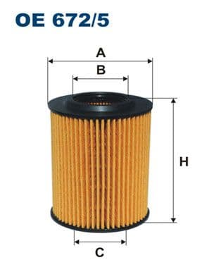 Eļļas filtrs FILTRON OE 672/5 1