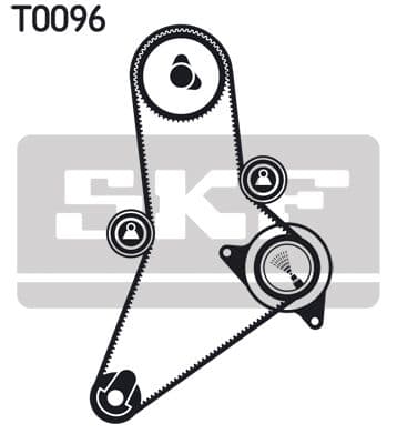 Zobsiksnas komplekts SKF VKMA 02983 2