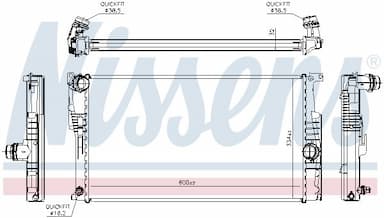 Radiators, Motora dzesēšanas sistēma NISSENS 60815 6