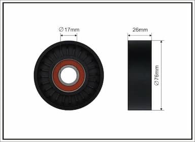 Spriegotājrullītis, Ķīļrievu siksna CAFFARO 102-00 1