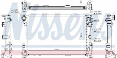 Radiators, Motora dzesēšanas sistēma NISSENS 67167 6