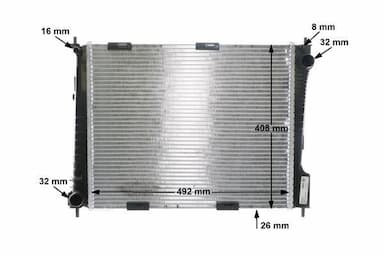 Radiators, Motora dzesēšanas sistēma MAHLE CR 841 000S 12