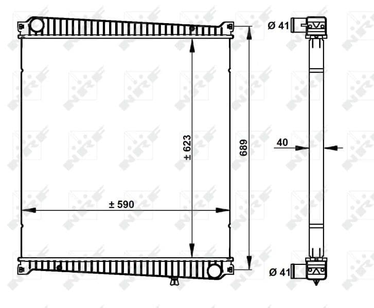 Radiators, Motora dzesēšanas sistēma NRF 59212 1