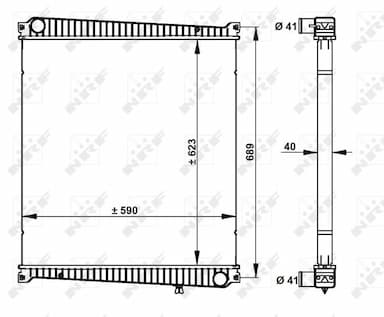 Radiators, Motora dzesēšanas sistēma NRF 59212 1