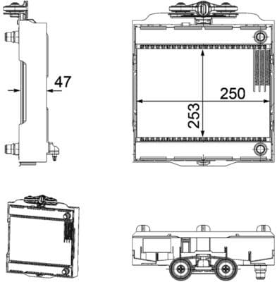 Radiators, Motora dzesēšanas sistēma MAHLE CR 923 000P 1