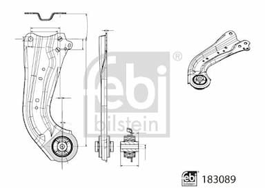 Neatkarīgās balstiekārtas svira, Riteņa piekare FEBI BILSTEIN 183089 1