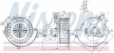 Salona ventilators NISSENS 87079 6