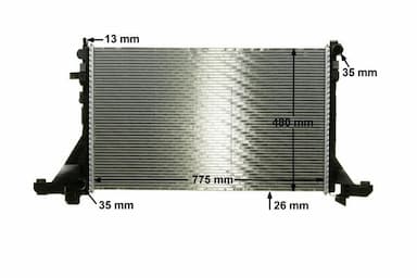 Radiators, Motora dzesēšanas sistēma MAHLE CR 1770 000P 11