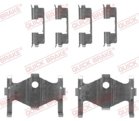 Piederumu komplekts, Disku bremžu uzlikas QUICK BRAKE 109-1710 1