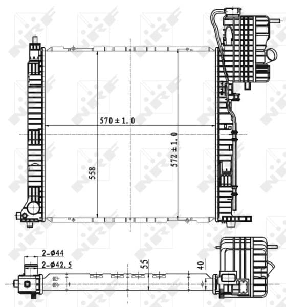 Radiators, Motora dzesēšanas sistēma NRF 53176 1