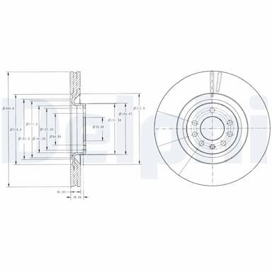 Bremžu diski DELPHI BG9098 1