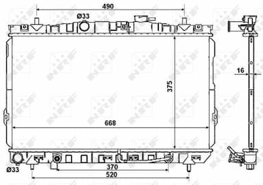 Radiators, Motora dzesēšanas sistēma NRF 53356 5