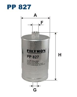 Degvielas filtrs FILTRON PP 827 1