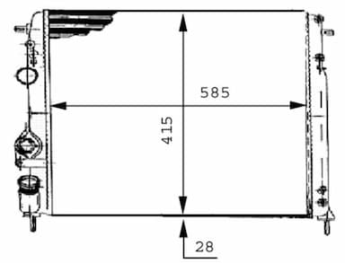 Radiators, Motora dzesēšanas sistēma MAHLE CR 493 000S 2